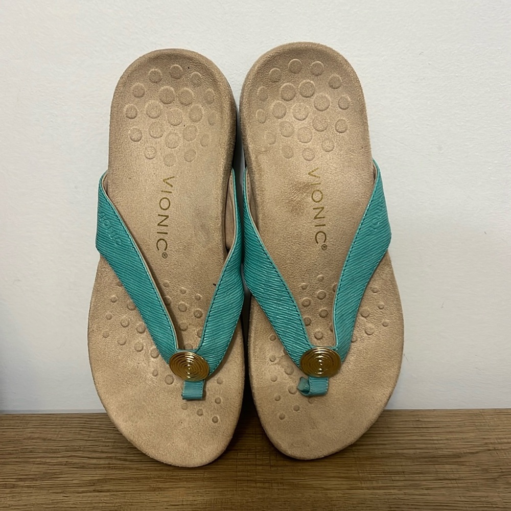 Bionic Hilda woven/TVW5558 women’s thong slipper size 7.5